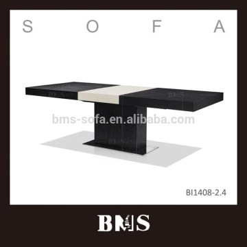 Big 6 people veneer dinning table -extension type
