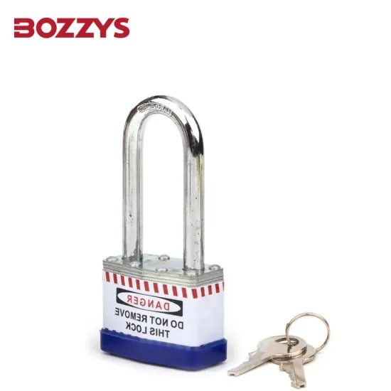 OEM Manufacturer Master Key Laminated Safety Padlock with Hardened Steel Shackle for Industrial Equipment Lockout