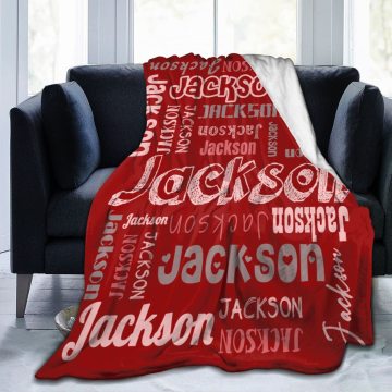 2023 Valentine's Day Woven Throw Blanket with Custom Love Letter Print - Perfect Comfort and Gift for Babies