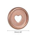 20pcs 35mm Heart Binder Rings Mushroom Hole Loose Leaf Notebook Notepad Binding Plastic Disc Buckle Hoop