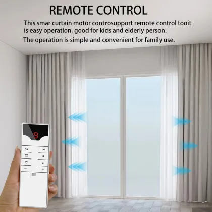 Tuya Smart Zigbee Electric Window Opener - Battery Powered Smart Curtain Driver
