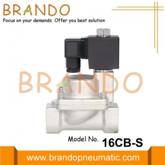 Normally Open Stainless Steel SS304 Steam Solenoid Valve