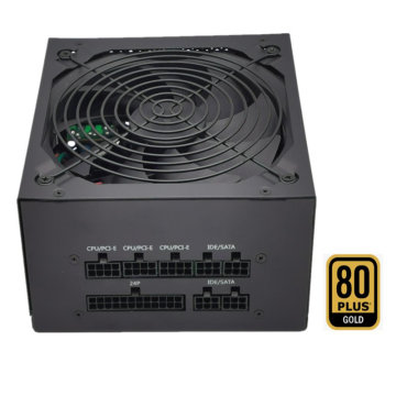 GX-650W berkualiti tinggi 80plus Gold Certified PSU Supply Power