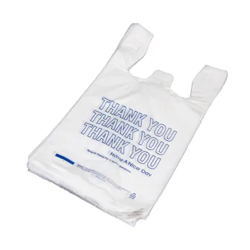 Thank You T Shirt plastic shoppper bag