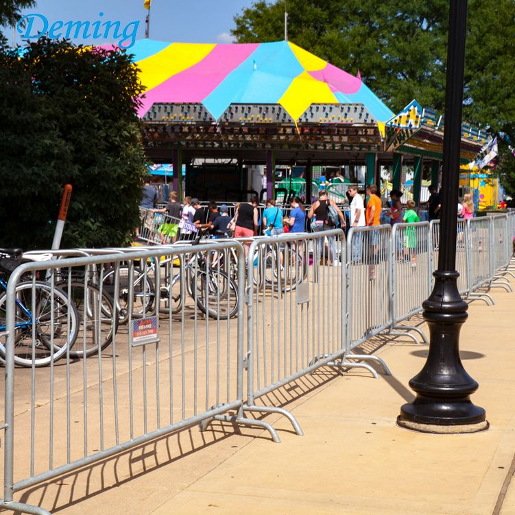 Bridge Feet Crowd Control Steel Pedestrian Barricades