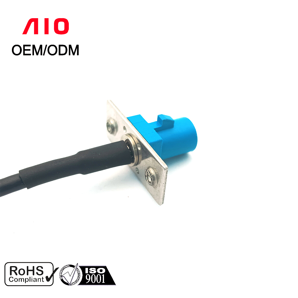Single Straight Fakra Plug Panel Mount Cable Connector
