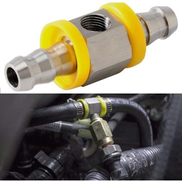 Fuel Pressure Barbed Push Lock T-Fitting adapter