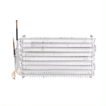 Household refrigerator aluminum fin evaporator