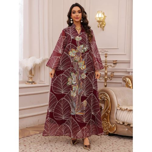 لباس ابیا گلدوزی شده لوکس