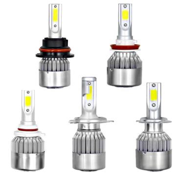 Super Bright C6 Car LED Lights 36W 12000lm 6000K H4 H7 H11 Auto LED Headlight Bulb