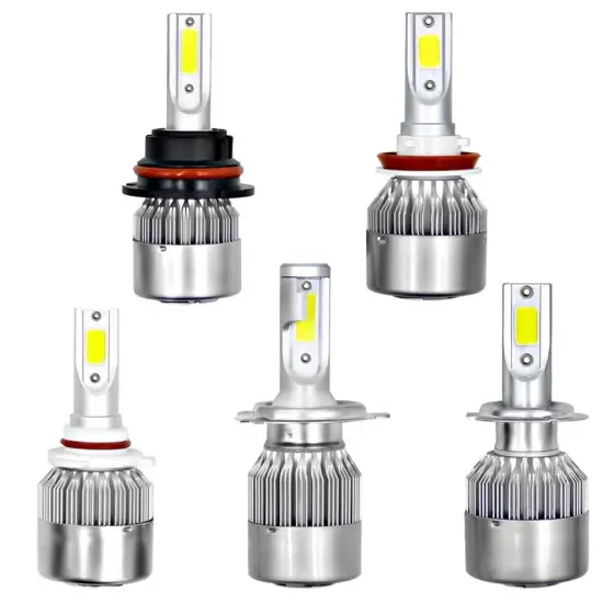 Super Bright C6 Car LED Lights 36W 12000lm 6000K H4 H7 H11 Auto LED Headlight Bulb