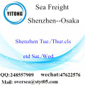 Consolidation du port de Shenzhen LCL à Osaka
