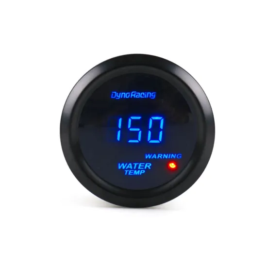 2" 52mm Digital Water Temperature Gauge with Blue LED Display and Car Temp Sensor