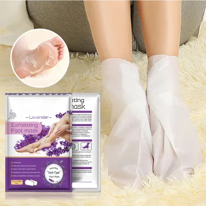 Lavender Foot Mask Cream: Customizable Private Label Exfoliating & Moisturizing Foot Mask