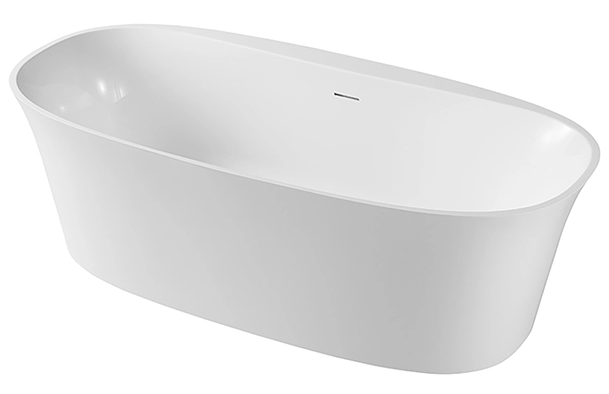 Slipper Tub Sizes White Acrylic Small Free-Standing Bathtub