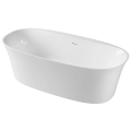 スリッパの浴槽サイズの白いアクリルの小さな自立型バスタブ