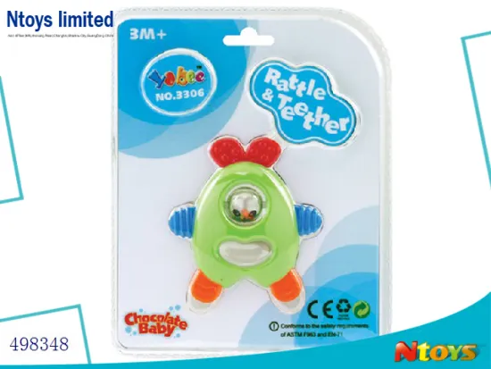 FANTASTIC MULTI-COLOR ABS BABY RATTLE , 6520612