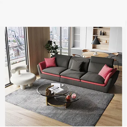 Lacquer Marble White Stainless Steel Coffee Table