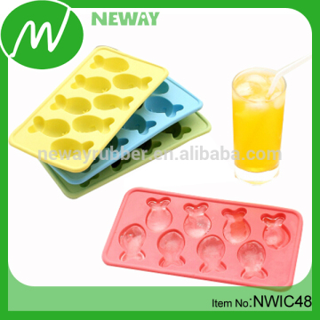 Fish Shape Silicone Custom Ice Cube Tray