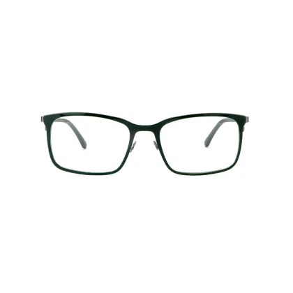 All Face Shape Match Rectangle Double Color Metal Glasses Frames Optical Eyeglasses