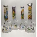 Super Thick Glass Beaker Bongs with Cartoon Smoker