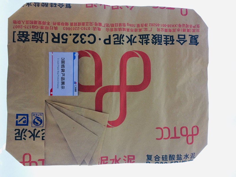 Kraft Paper Cement Bag white and brown China Manufacturer