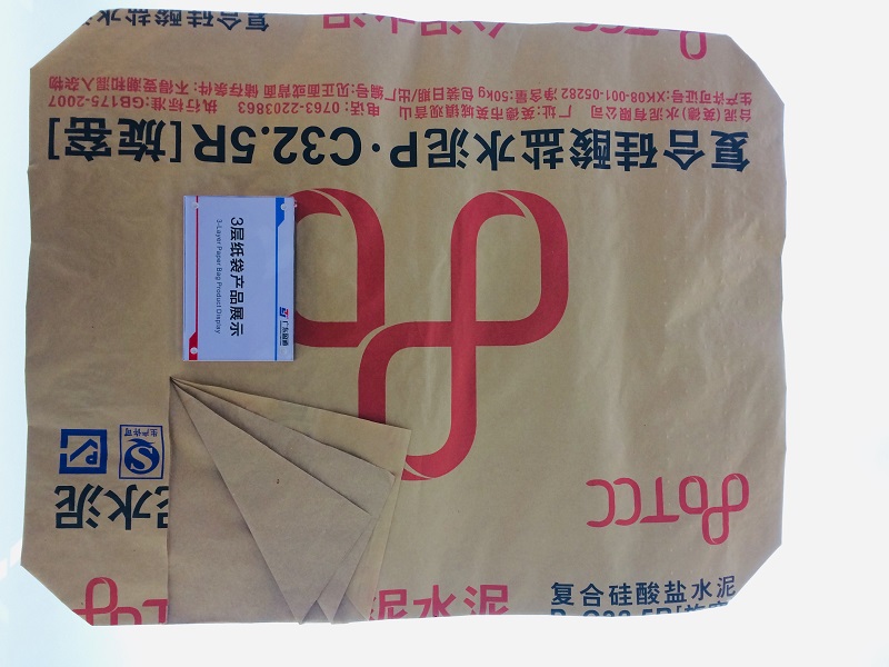 Kraft Paper Cement Bag 흰색과 갈색, 고품질 Kraft Paper Cement Bag