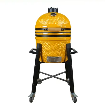 Auplex High Quality 15 Inch Ceramic Charcoal Kamado BBQ Grill for Outdoor Barbecue