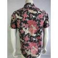 Men Casual Cotton Print Hawaii Shirt