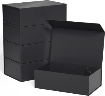 Luxury Black Magnet Box for Personal Logo Gifts