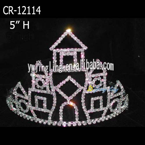 Fashion Girl Tiara Castle Rhinestone Crowns