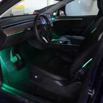BAINEL Dynamic Streaming Atmosphere Light for Tesla Model 3 - Easy Installation