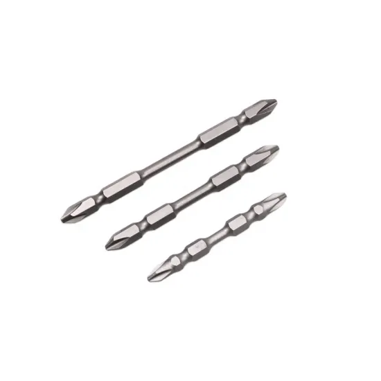 TOOLJOY 1/4" Double End Magnetic PH2 SL6 Screwdriver Bit - S2 Material, High Quality Drill Bit