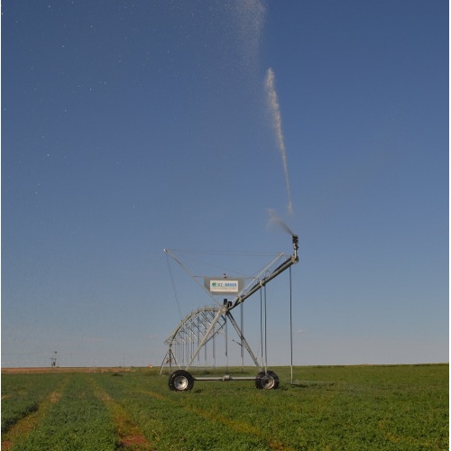 A spray irrigation machine with specific anti fouling agents, high tensile strength, and safety assurance Aquaspin