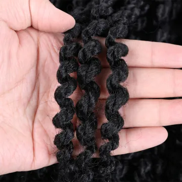 Free Sample Fiber High Quality Extensions Best Crochet Beauty Fashion Hair Cheap Natural Spring Twist Hair Curly Ends