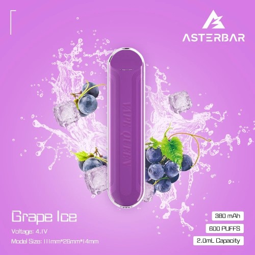 Mini Asterbar E Cigarette Best Disposable Vape Pen 600 Puffs Electronic Cigarette Supplier