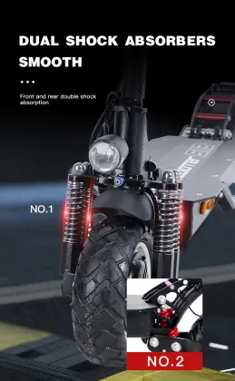 Adults' China 2400W Folding Dual Motor Electric Scooter: Dualtron Thunder