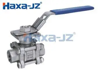 3PC Ball  Valve With  ISO PAD