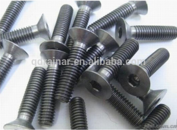 black DIN 7991 flat socket head bolt hexagon socket counter sunk head screw