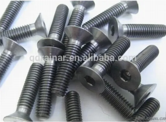 black DIN 7991 flat socket head bolt hexagon socket counter sunk head screw