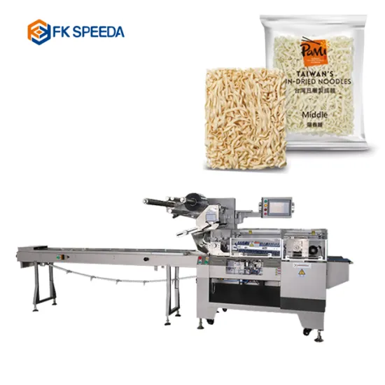 Horizontal Flow Pillow Pack Automatic Packaging Machines for Instant Noodles and Cakes