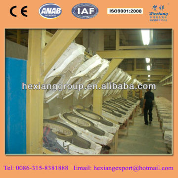 water closet producing line for rim-stick