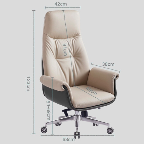 Adjustable Armrest Swivel Highback Executive Chair