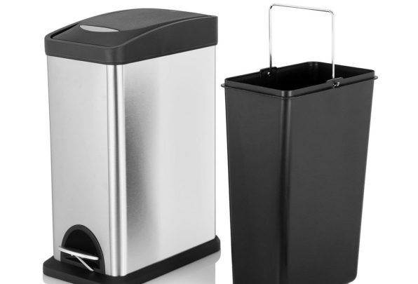 stainless steel pedal bin