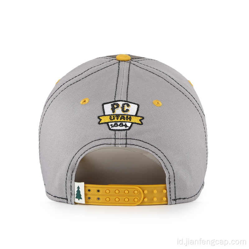 Souvenir topi baseball berstruktur 100% katun