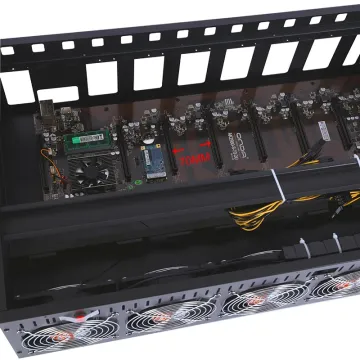 3080マシン、70mm GPUケース、3300W PSUを備えたFactory Direct 8GPUサーバーケース。