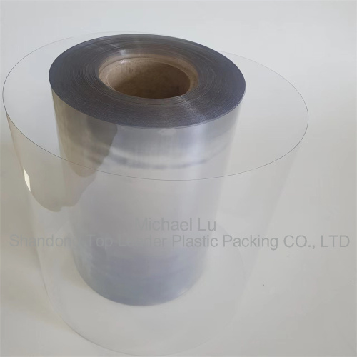 transparent pvc sheet roll with blue tint pharma