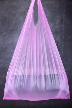 Plastic PE Vest Printing T Shirt Bag for Shopping in Yellow