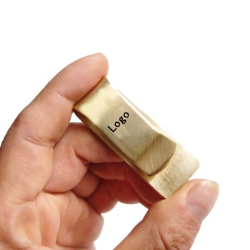 High-Quality Brass Metal Logo Custom EDC Promotional Gift for Men and Women