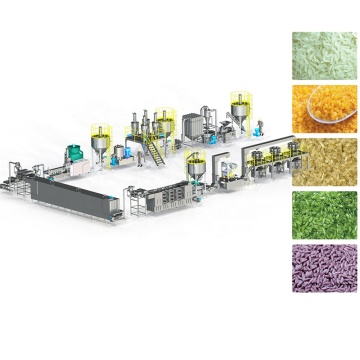 Pianta di produzione di riso artificiale fortificata automatica: macchina estrusore di riso analogica istantanea